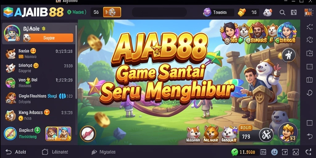 Tampilan gameplay AJAIB88 yang seru dan penuh warna.