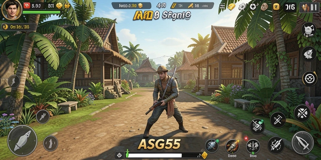 Tampilan menarik dari gameplay santai ASG55 yang memikat.
