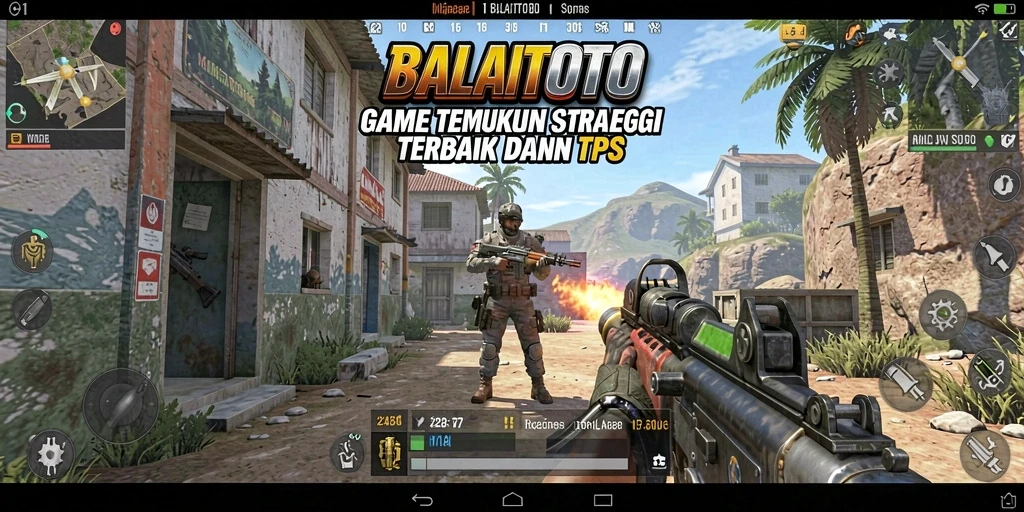 Screenshot BALAITOTO yang menampilkan aksi penuh adrenalin dalam pertempuran TPS.
