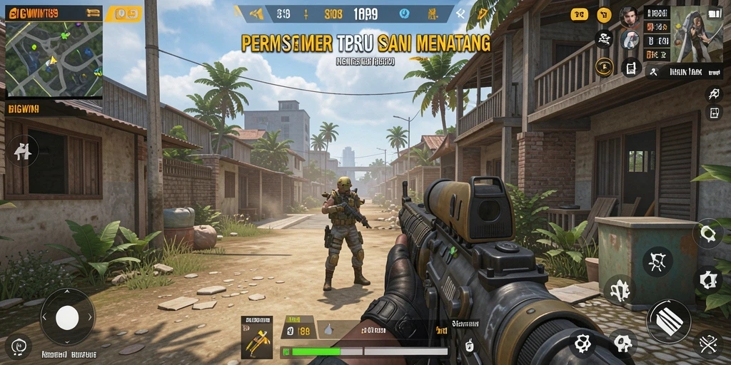Screenshot gameplay BIGWIN189 dengan aksi seru di TPS.