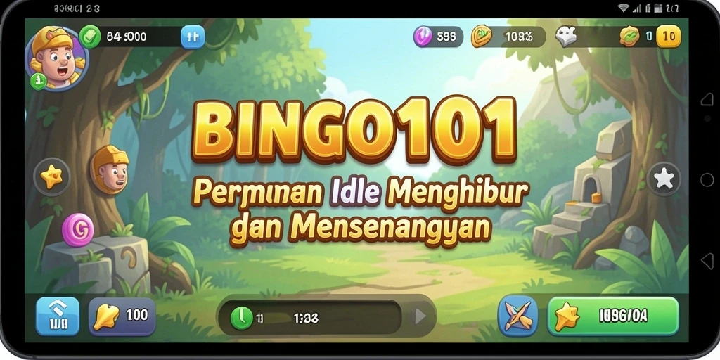 Tampilan gameplay menyenangkan dan santai dari BINGO101.