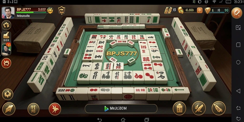Screenshot gameplay BPJS777 menampilkan grafis Mahjong yang kaya dan menantang.