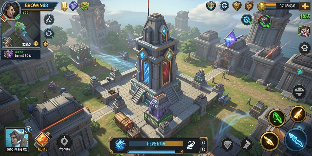 Screenshot BROWIN88 menampilkan aksi seru dalam Tower Defense.