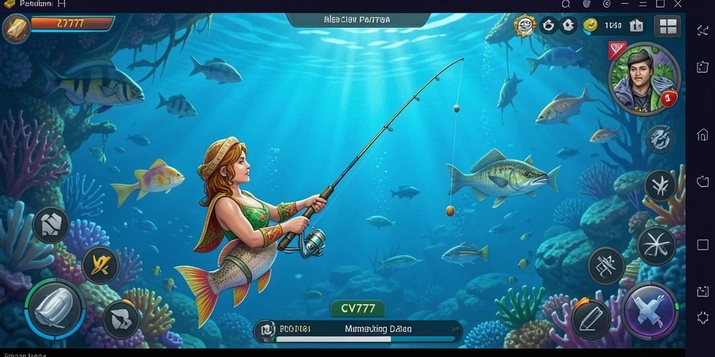 Gameplay Fishing yang menakjubkan dengan berbagai jenis ikan.