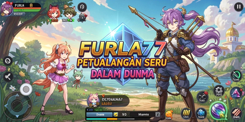 Tampilan menarik dari gameplay FURLA77 yang penuh warna.