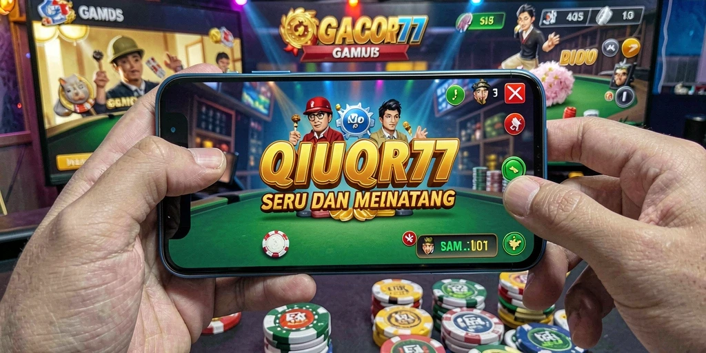 Screenshot utama GACOR77 menampilkan aksi seru game QiuQiu.