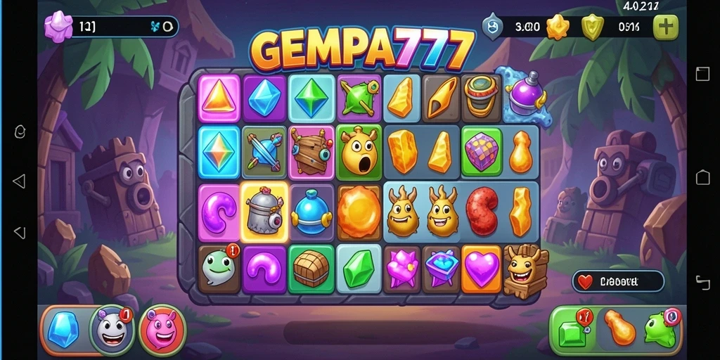 Tangkapan layar menunjukkan gameplay seru dan tantangan menakjubkan dalam GEMPA777.
