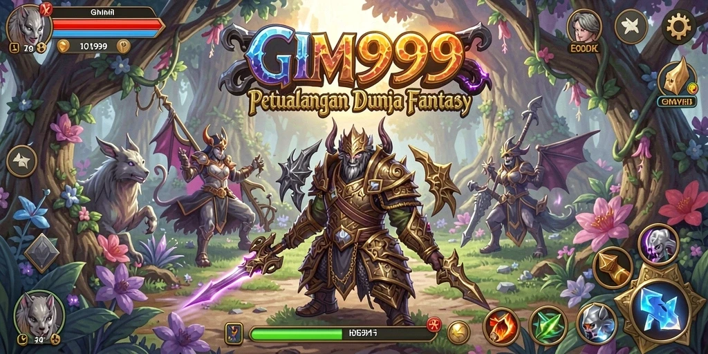 Screenshot menampilkan aksi seru dalam permainan petualangan GIM999.