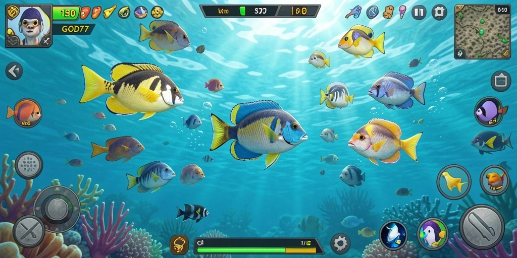 Tampilan menarik dengan gameplay Tembak Ikan yang seru.
