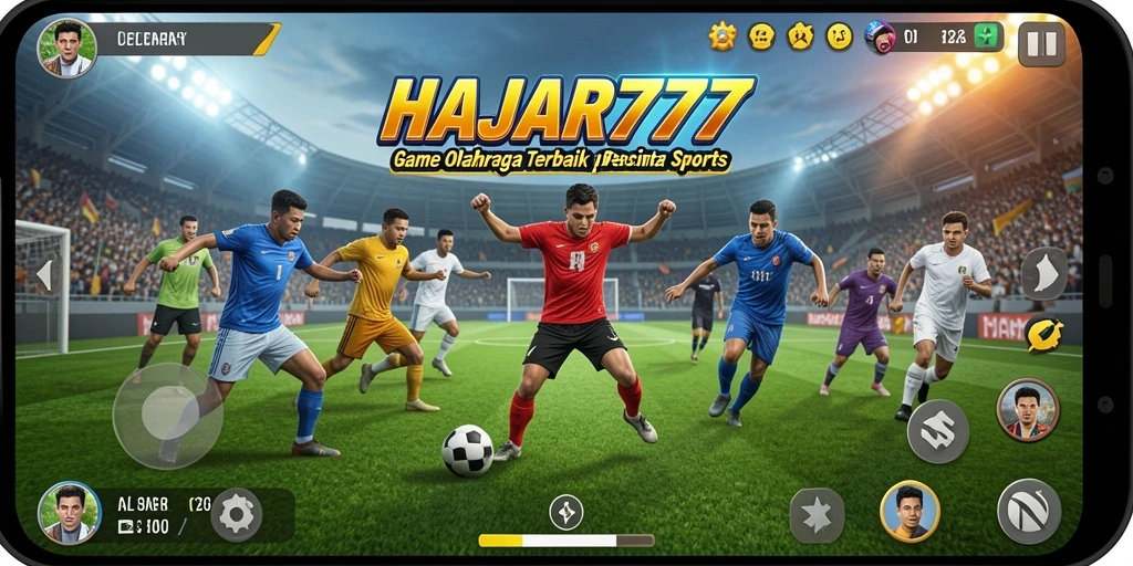 Tampilan seru gameplay HAJAR777 dalam aksi olahraga.