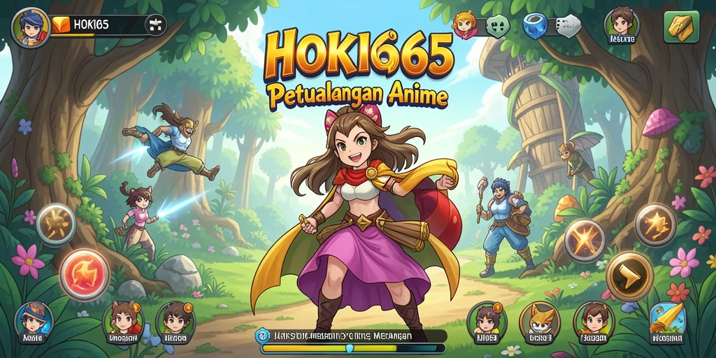 Tampilan gameplay HOKI65 yang penuh warna dan menarik.