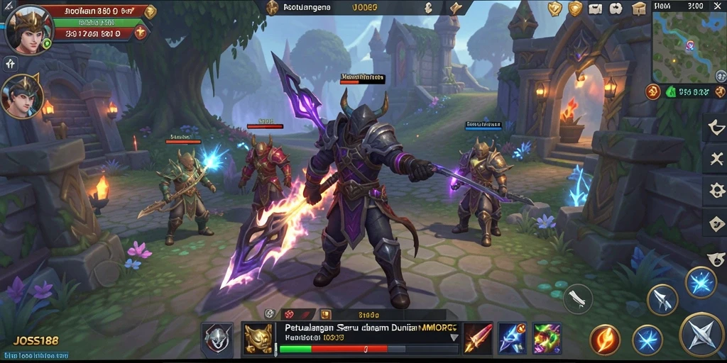 Tampilan gameplay JOSS188 yang penuh aksi dan petualangan.