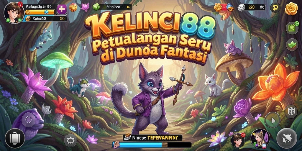 Gameplay KELINCI88 menunjukkan petualangan seru di dunia fantasi.