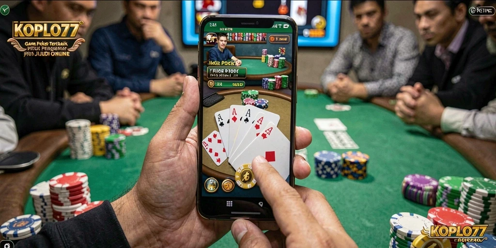 Tampilan gameplay seru KOPLO77 dalam aksi taruhan Poker.