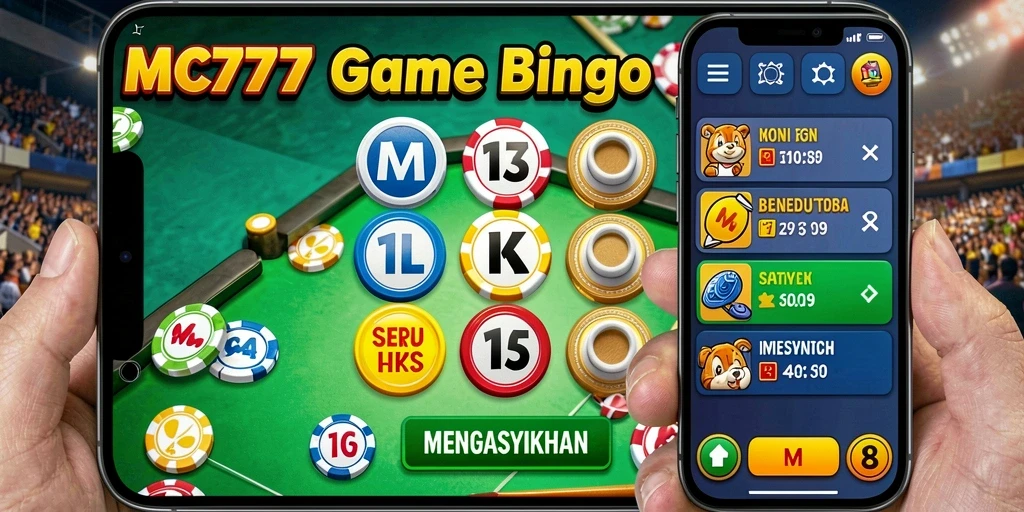 Screenshot gameplay MC777 yang menunjukkan suasana seru bermain Bingo.