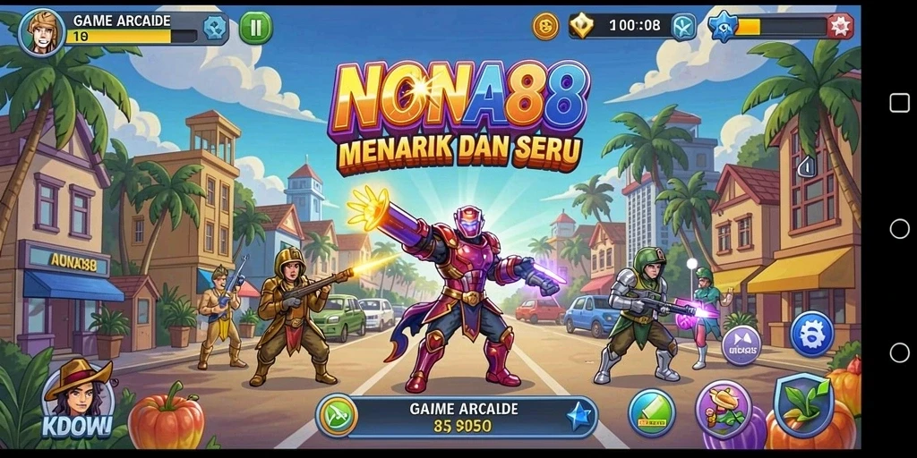 Gameplay seru NONA88 dengan karakter yang menarik dan level menantang.
