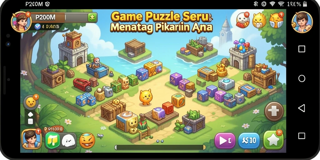 Tampilan gameplay menarik dari game Puzzle P200M yang penuh tantangan.