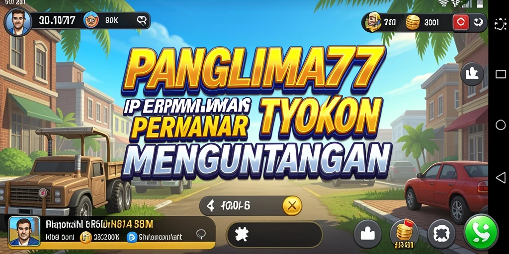 Tampilan gameplay menarik dari <strong>PANGLIMA77</strong> menunjukkan keasyikan membangun bisnis Tycoon.