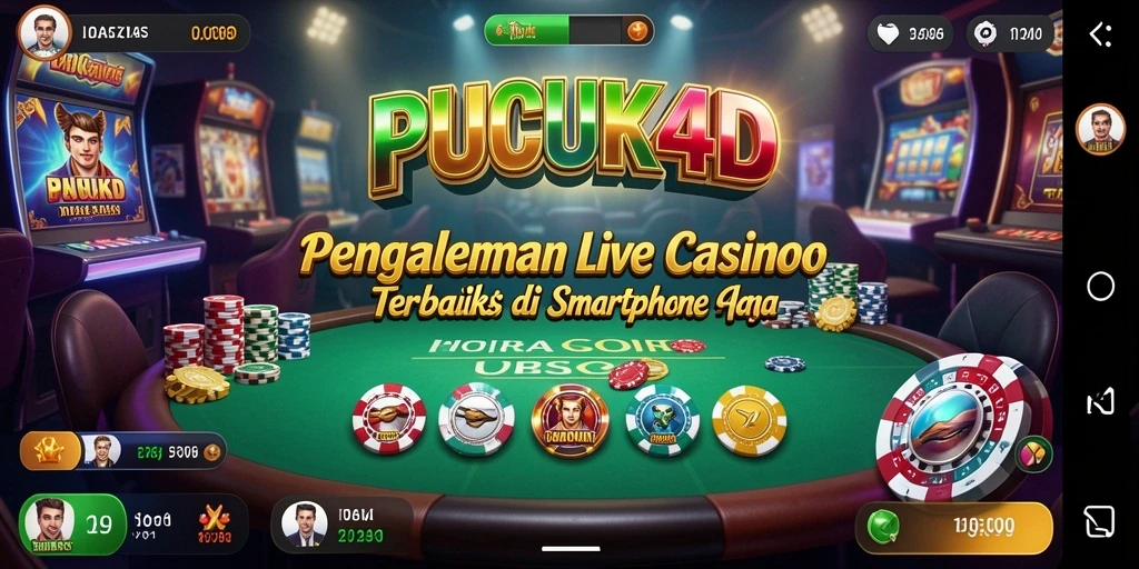 Tampilan gameplay Live Casino yang mendebarkan dan interaktif di PUCUK4D.