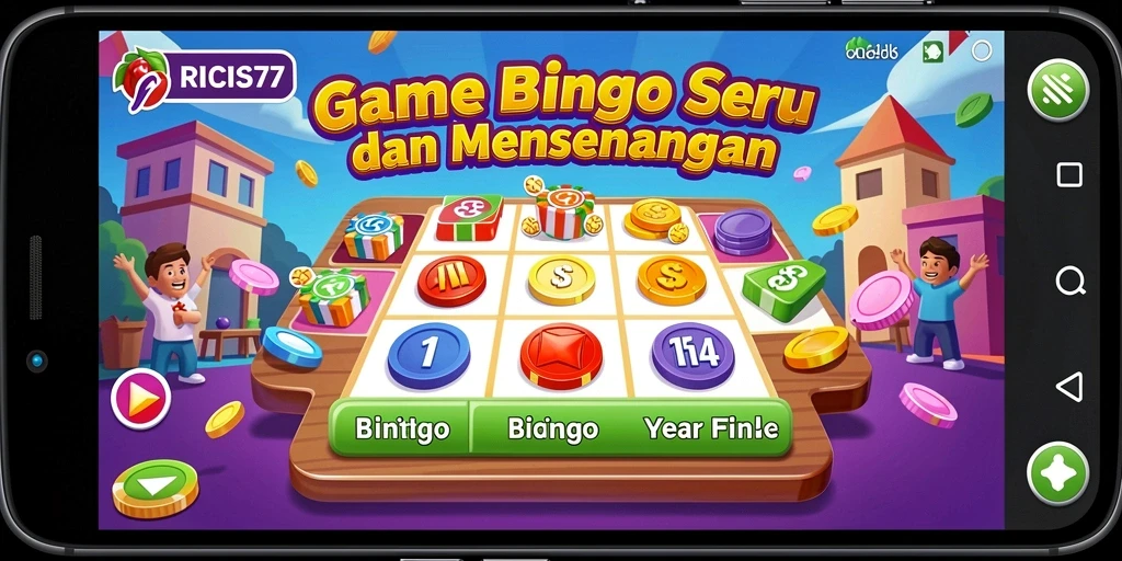 Tangkapan layar RICIS77 menampilkan gameplay Bingo yang seru dan interaktif.