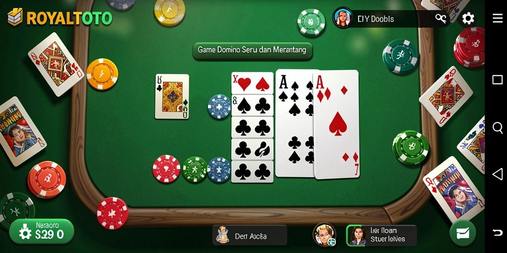 Tampilan gameplay seru di ROYALTOTO dengan pemain yang terlibat.