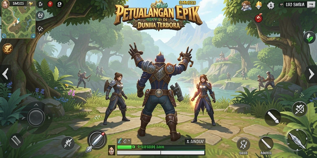 Gameplay SM605 yang menakjubkan dalam dunia terbuka.