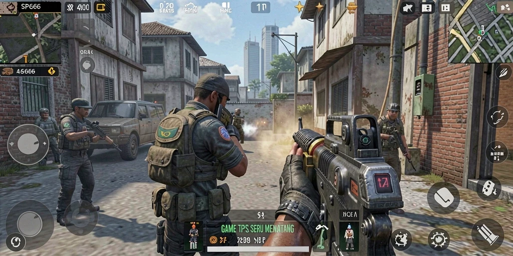 Tangkapan layar gameplay SP666 yang mendebarkan dan penuh aksi.