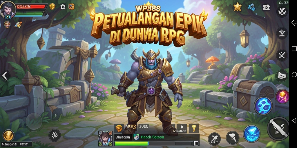 Tampilan petualangan seru dalam WP888 dengan karakter unik.